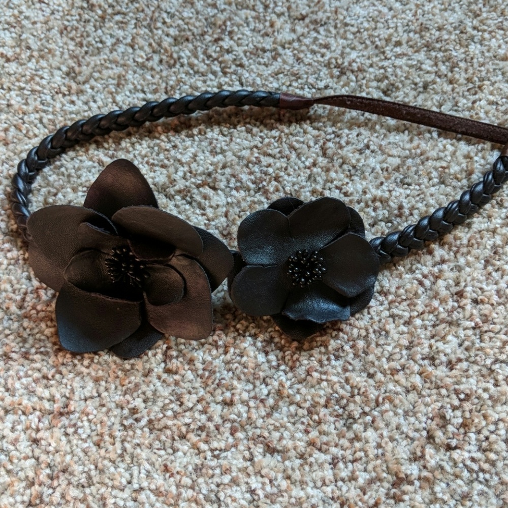Black Flower Headband